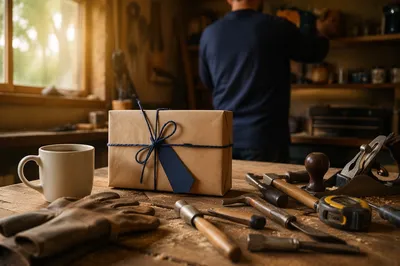 Father’s Day Tools Gift on Workbench