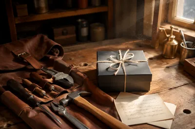 Fathers Day Tools Gift on Workbench