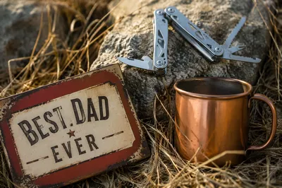 Rustic Fathers Day Tool Gift Scene