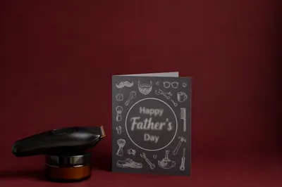 Masculine Fathers Day Card and Grooming Tools