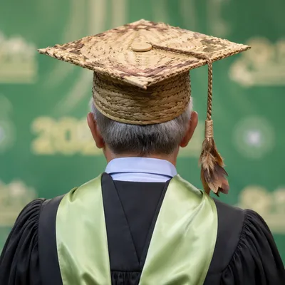 Handmade Graduation Cap Ceremony Portrait