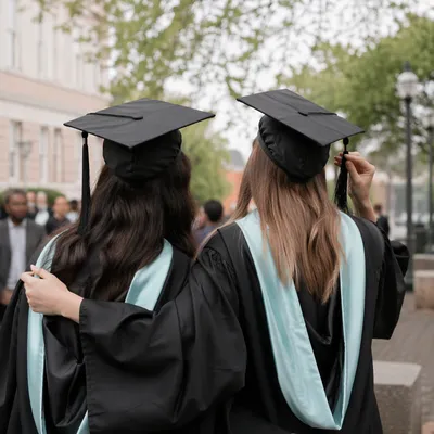 Outdoor Graduation Celebration with Grateful Graduates