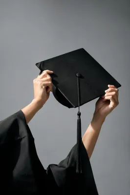 Graduation Cap Lifted in Quiet Celebration