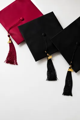 Graduation Caps Flat Lay Celebration Scene
