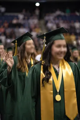 Graduation Ceremony Celebration in Indoor Arena