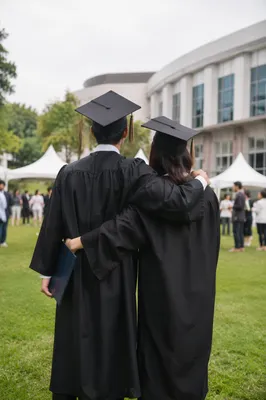 Outdoor Graduation Celebration With Friends