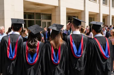 Joyful Graduation Ceremony at Modern Campus