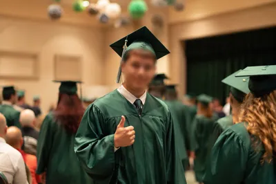 Emerald Cap Graduation Ceremony Celebration