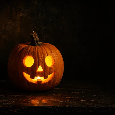 Glowing Halloween Jack O Lantern Pumpkin