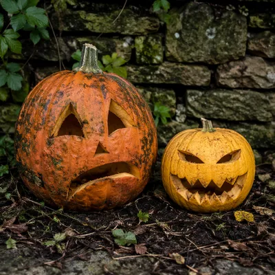 Photorealistic Carved Jack O Lantern Pumpkins