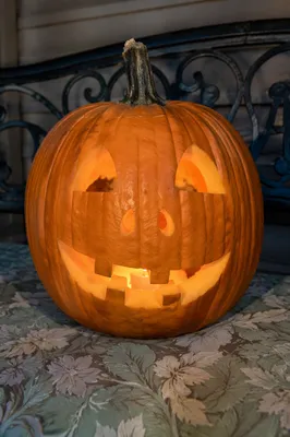 Cozy Hand Carved Pumpkin Lantern