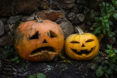 Photorealistic Carved Jack O Lantern Pumpkins