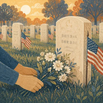 Memorial Day Tribute at Sunrise Cemetery