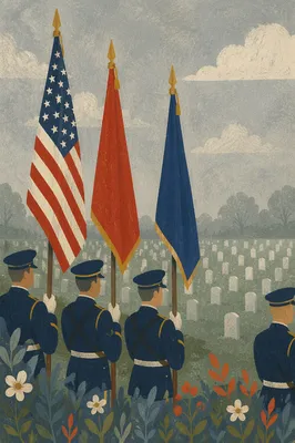 Memorial Day Honor Guard at Cemetery