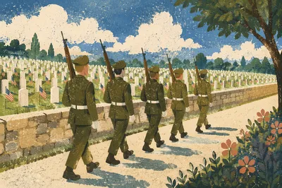 Memorial Day Honor Guard Cemetery Tribute
