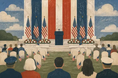 Memorial Day Tribute at National Cemetery