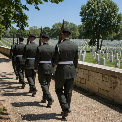 Memorial Day Honor Guard at Cemetery