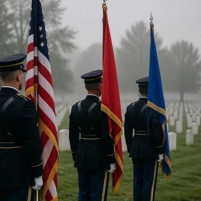 Memorial Day Honor Guard at Cemetery