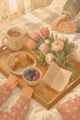 Mother’s Day Breakfast in Bed Flowers