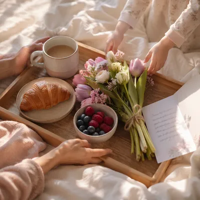 Mother’s Day Breakfast in Bed Flowers