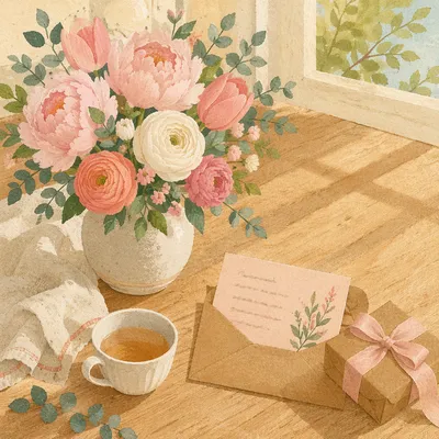 Mothers Day Bouquet and Gift Card