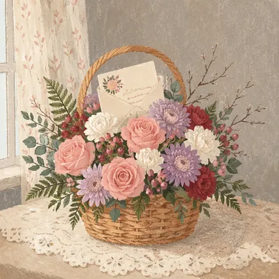 Mother’s Day Floral Gift Basket