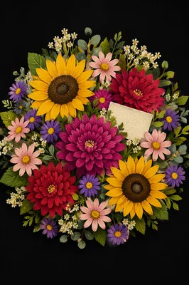 Mother’s Day Bouquet with Blank Gift Card