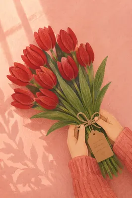Mothers Day Tulip Bouquet Gift Card
