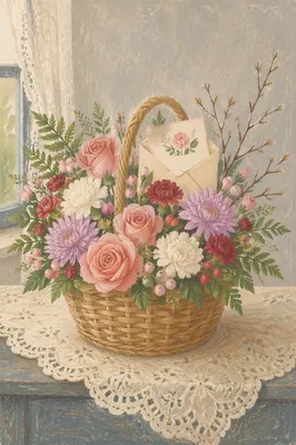 Mother’s Day Floral Gift Basket
