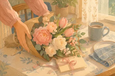 Mothers Day Bouquet and Gift Card