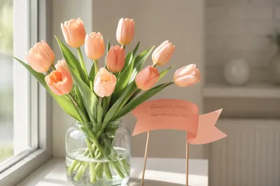 Mother's Day Tulip Bouquet Gift Card