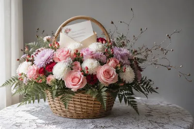 Mother’s Day Flower Basket Gift Card