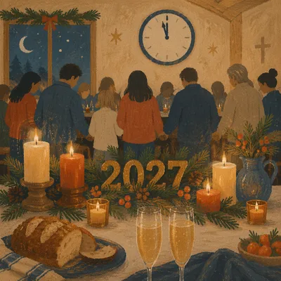 New Year 2027 Prayer Countdown Celebration