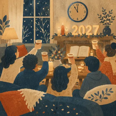 Cozy New Year 2027 Countdown Gathering