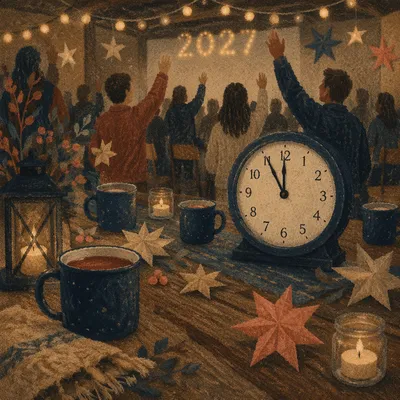 Church Fellowship Hall New Year 2027 Countdown