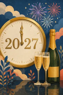 Elegant 2027 New Year Countdown Celebration