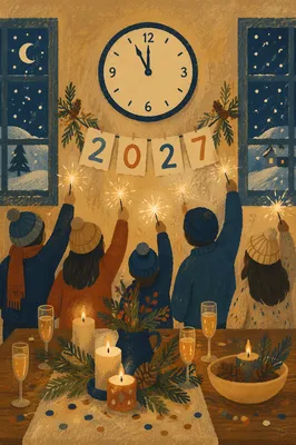 New Year 2027 Fellowship Hall Countdown