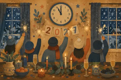 New Year 2027 Fellowship Hall Countdown
