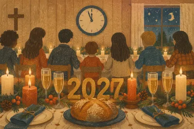 Candlelit 2027 Church Countdown Prayer Celebration