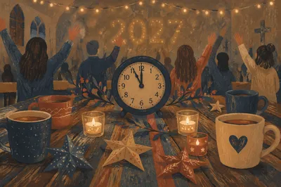 New Year 2027 Church Countdown Celebration