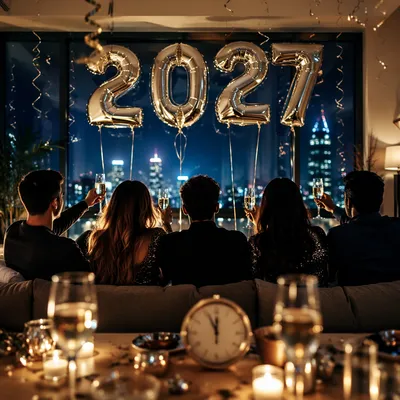 Cozy New Year 2027 Countdown Celebration