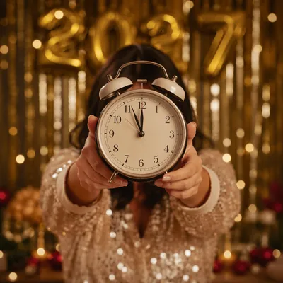 New Year 2027 Countdown Clock Celebration