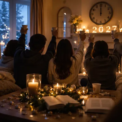 Cozy 2027 New Year Countdown at Home