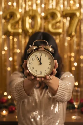 New Year 2027 Countdown Clock Celebration