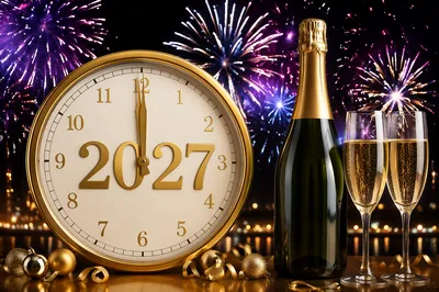 Elegant 2027 New Year Countdown Celebration