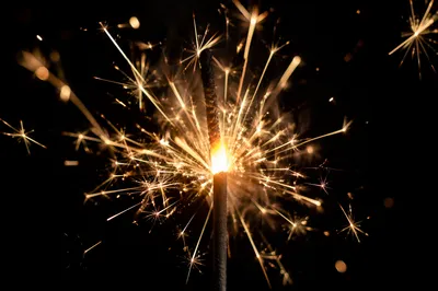 New Year 2027 Sparkler Countdown Celebration