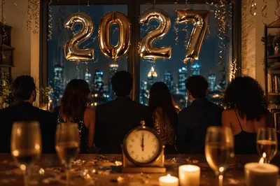 Cozy New Year 2027 Countdown Celebration