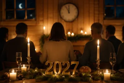 New Year 2027 Prayer Countdown in Church Hall