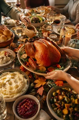 Cozy Thanksgiving Turkey Feast Table