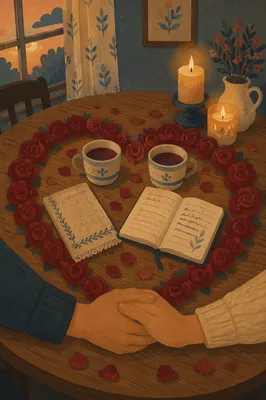 Valentine Roses and Prayer Table
